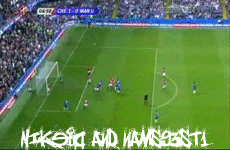 but de gallas  a la 3 min    contre manchester